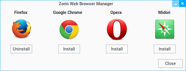 Browser manager