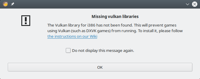 Vulkan missing