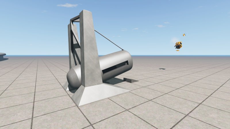 Firing a crumpled car