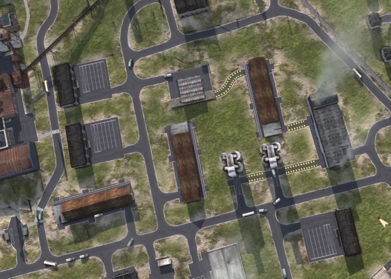 Road cargo station in place