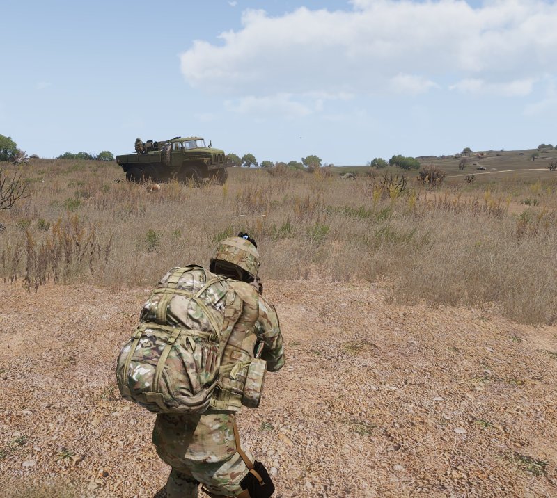 ZU-23 repelling attack