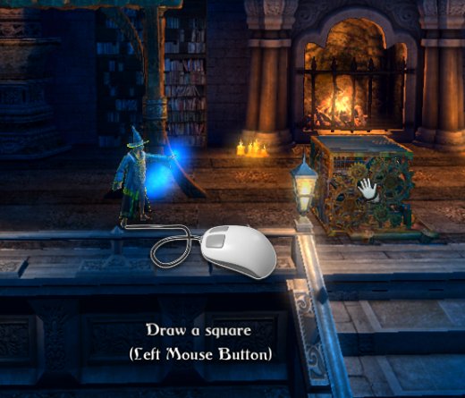 Wizard, creating square