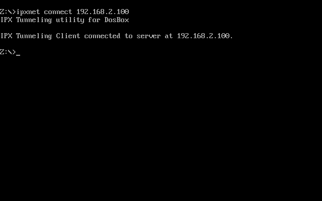 DOSBox multiplayer client connect