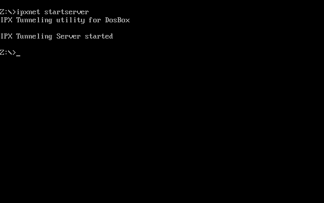 DOSBox multiplayer start server