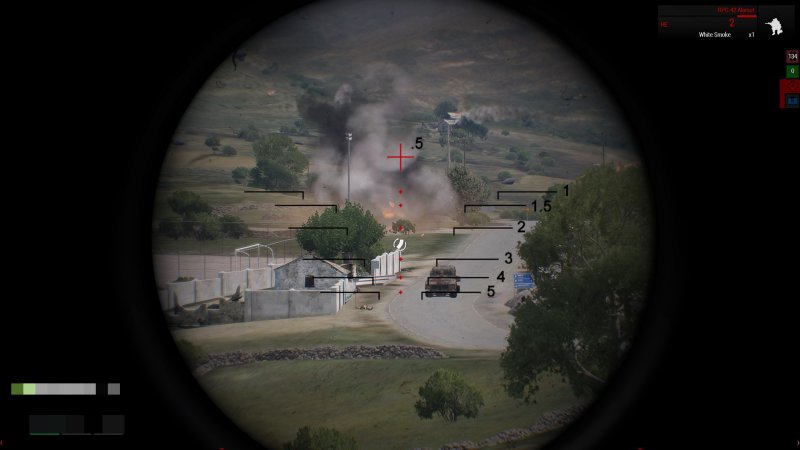 AT kill, 400m distance