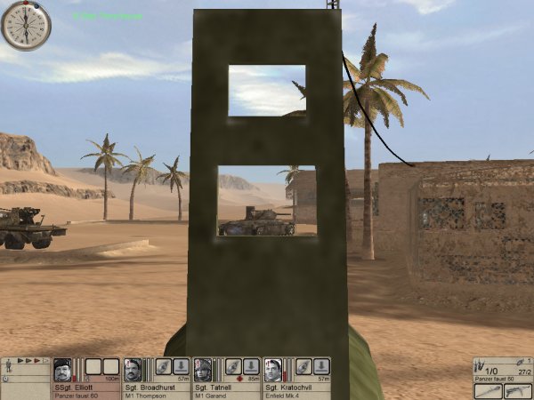 Firing anti-tank weapon