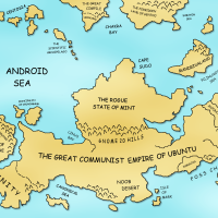 Linux world map 1 icon