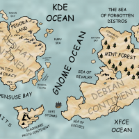 Linux world map 2 icon