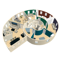 Snail house design icon