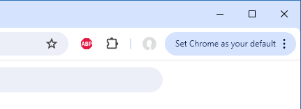 Chrome default button