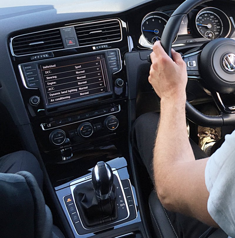 Golf R interior, bad buttons